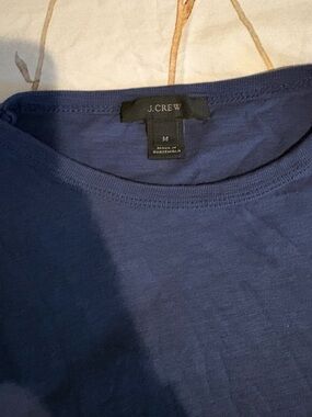 J. Crew Navy Long Sleeve Crewneck Tee